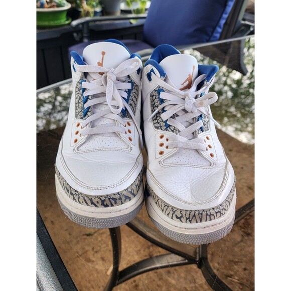 Nike Air Jordan 3 Retro Wizards Blue White Cement Copper Men Size 9 CT8532-148